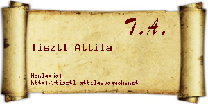 Tisztl Attila névjegykártya